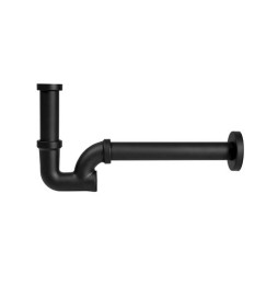 SIFONE LAVABO IN OTTONE 1"1/4 Nero opaco