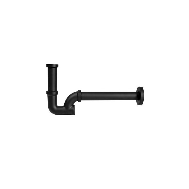 SIFONE LAVABO IN OTTONE 1"1/4 Nero opaco