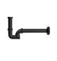 SIFONE LAVABO IN OTTONE 1"1/4 Nero opaco