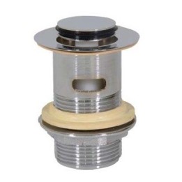 PILETTA OTTONE PER LAVABO CLICK-CLACK CON TROPPO PIENO 1"1/4