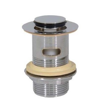 PILETTA OTTONE PER LAVABO CLICK-CLACK CON TROPPO PIENO 1"1/4