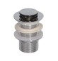 PILETTA OTTONE PER LAVABO CLICK-CLACK SENZA TROPPO PIENO 1"1/4