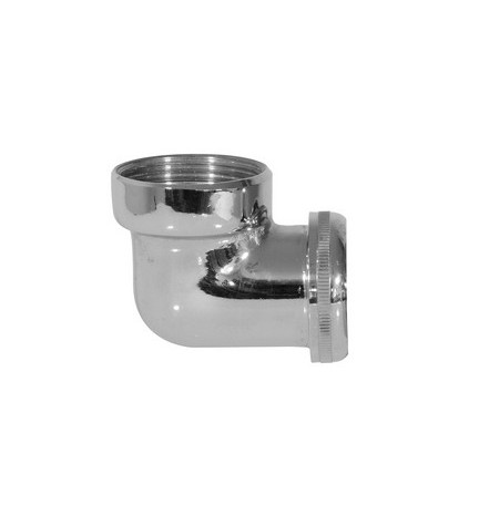 RACCORDO 90° CROMATO 1"1/4 x 32