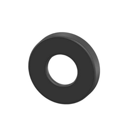 ROSONE IN OTTONE D. 32 70x12 mm Nero opaco