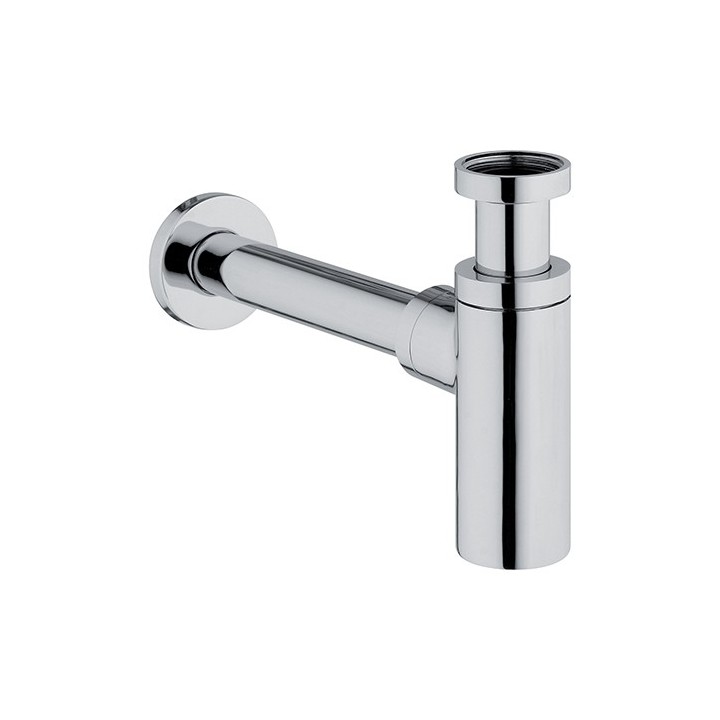 SIFONE DI SCARICO TONDO MODERNO 1" 1/4 Cromo