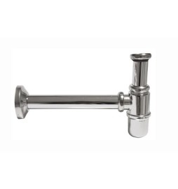 SIFONE A BOTTIGLIA SENZA PILETTA CON CANNA DA CM.25 MODELLO LUX 1"1/4