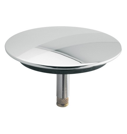 TAPPO SALTERELLO IN OTTONE CROMATO PER COLONNA VASCA Diam. 70 - Blister