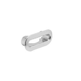 GHIERA OVALE BOMBATA PER TROPPO PIENO IN ABS Diam. 38x11