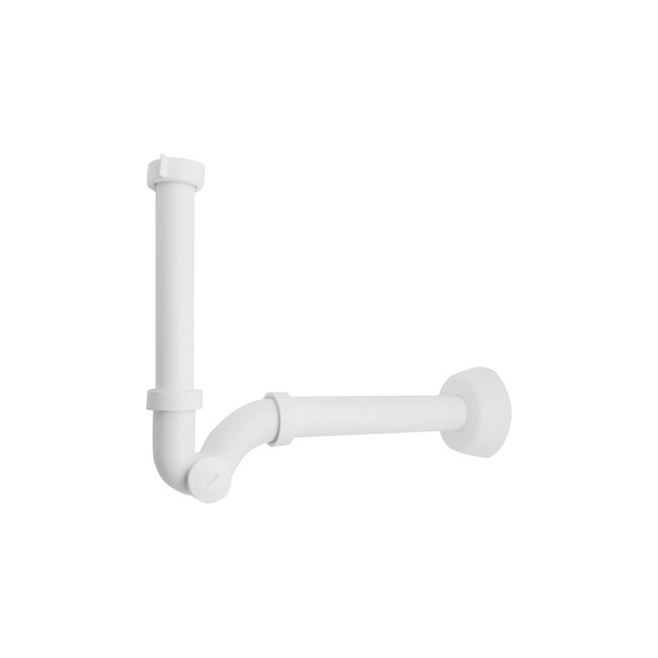 SIFONE S "MONSTER S" BIANCO SENZA PILETTA COMPLETO DI CANOTTO DI SCAR. 1"1/4 Scarico Diam. 32