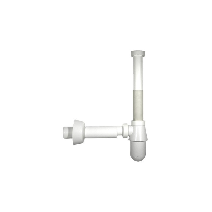 SIFONE A BOTTIGLIA "MONSTER" SENZA PILETTA BIANCO 1"1/4 32 x 250 mm.