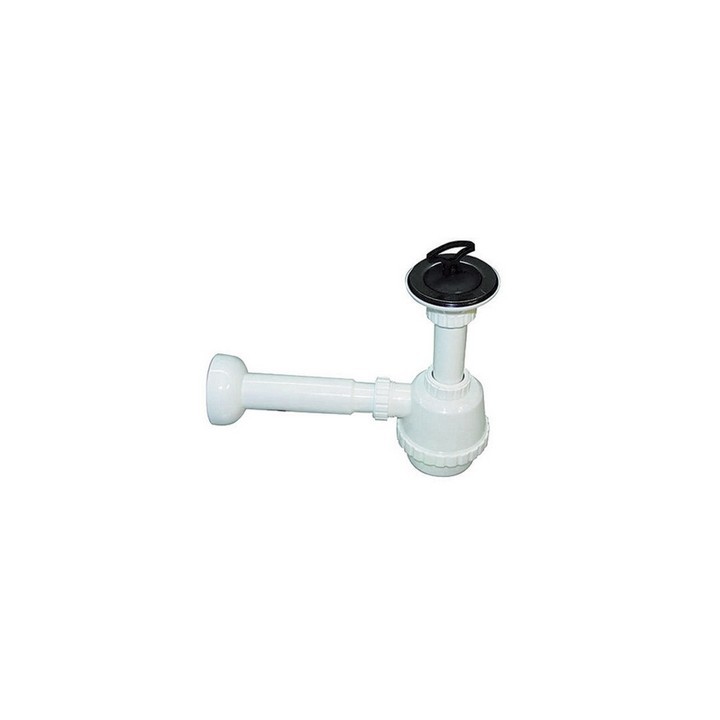 SIFONE PVC 1 VIA C / PILETTA PER PORCELLANA CON CANOTTO 1"1/4