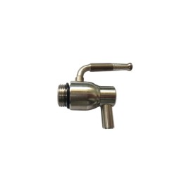 RUBINETTO P/FUSTO OLIO ANTIGOCCIA INOX 1/2 S/GHIERA