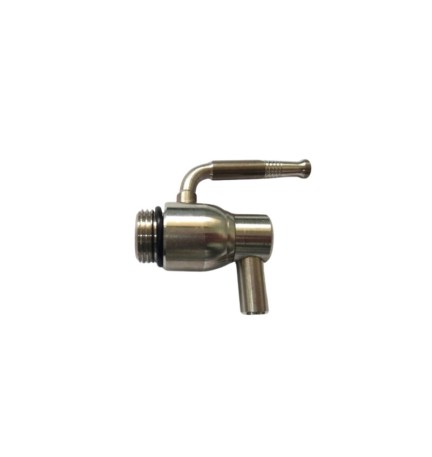 RUBINETTO P/FUSTO OLIO ANTIGOCCIA INOX 1/2 S/GHIERA