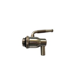 RUBINETTO P/FUSTO OLIO ANTIGOCCIA INOX 1/2 C/GHIERA