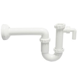 SIFONE PER LAVELLO 1 VIA CON ATTACCO LAVATRICE 1" 1/2 Diam.40