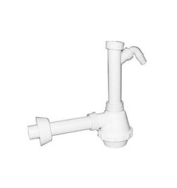 SIFONE PVC 1 VIA S / PILETTA E SCARICO LAVATRICE 1"1/2 Diam. 40