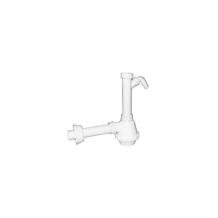 SIFONE PVC 1 VIA S / PILETTA E SCARICO LAVATRICE 1"1/2 Diam. 40
