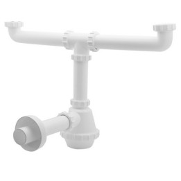 SIFONE PVC 2 VIE S / PILETTA 1"1/2 Diam. 40