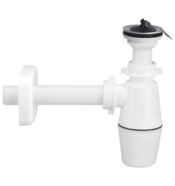 SIFONE A BOTTIGLIA PER LAVABO CON PILETTA 1"1/4 x 32