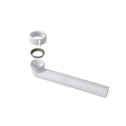 CURVA FILETTATA CON GHIERA E GUARNIZIONE 1" 1/2 - 40x240 mm
