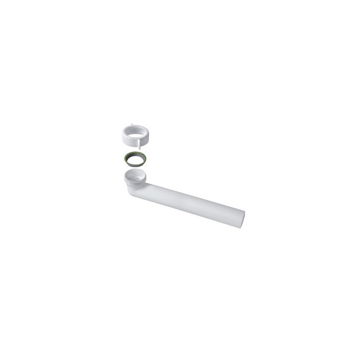 CURVA FILETTATA CON GHIERA E GUARNIZIONE 1" 1/2 - 40x240 mm