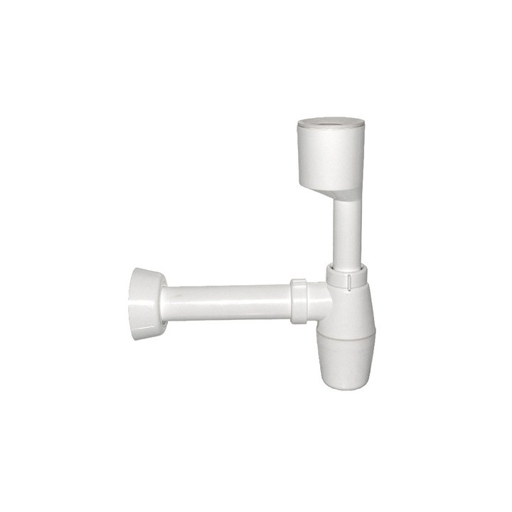 SIFONE A BOTTIGLIA PER ORINATOIO BIANCO 40 x 230 mm.