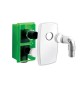 BOX DA INCASSO COMPACT CON SIFONE ESTRAIBILE Bianco