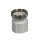 RACCORDO ABS BIANCO CON GHIERA IN OTTONE 1" x 40