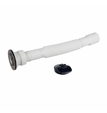 TUBO ESTENSIBILE CON PILETTA 1"1/4 uscita 32-40 Pil. D.65