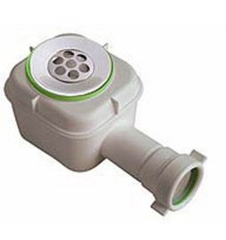 POZZETTO SIFOIDE IN PVC BIANCO SPLASH PER DOCCIA 1"1/2 x Diam. 80