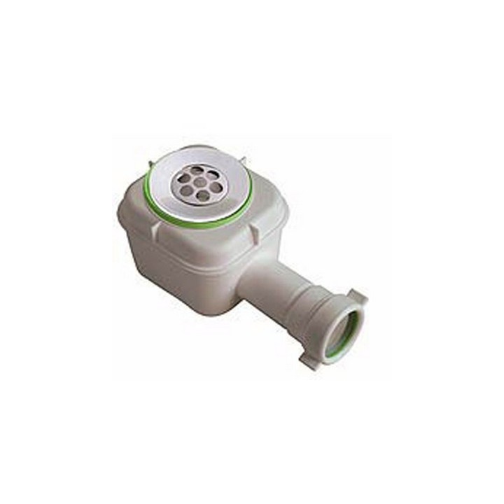 POZZETTO SIFOIDE IN PVC BIANCO SPLASH PER DOCCIA 1"1/2 x Diam. 80
