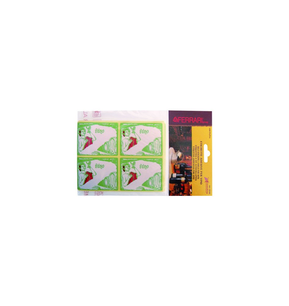 ETICHETTE ADESIVE P/VINO CF 100 PZ
