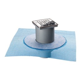 CHIUSINO SIFONATO IN ABS 100x100 C/RETE mm 100 X 100