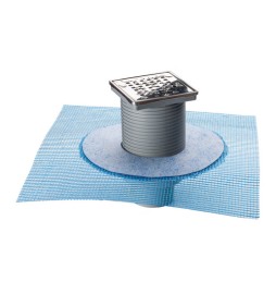 CHIUSINO SIFONATO IN ABS 100x100 C/RETE mm 100 X 100