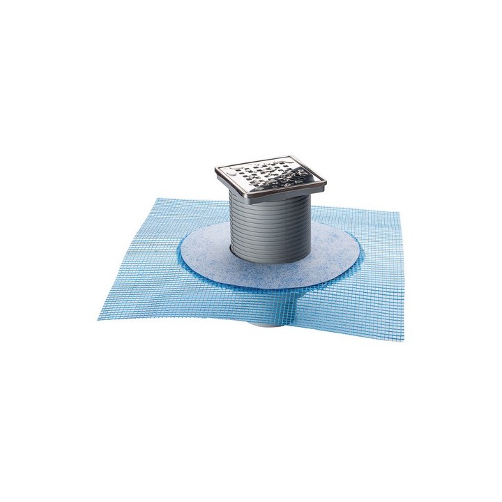 CHIUSINO SIFONATO IN ABS 100x100 C/RETE mm 100 X 100