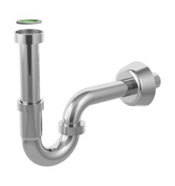 SIFONE AD S "TUBULAR" IN ABS CROMO Scarico D. 32x300 mm