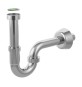 SIFONE AD S "TUBULAR" IN ABS CROMO Scarico D. 32x300 mm