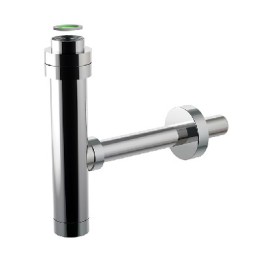 SIFONE MINIM-ALL CON FLANGIA IN ABS CROMATO 1"1/4