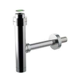 SIFONE MINIM-ALL CON FLANGIA IN ABS CROMATO 1"1/4