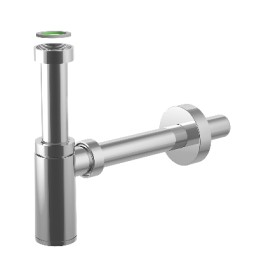 SIFONE "KING" CON TRE GHIERE IN ABS CROMATO 1"1/4