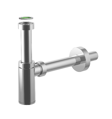 SIFONE "KING" CON TRE GHIERE IN ABS CROMATO 1"1/4