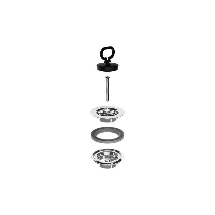 PILETTA SIMPLEX ALLUMINIO TAPPO CON MANIGLIA 1"1/4
