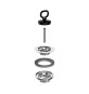 PILETTA SIMPLEX ALLUMINIO TAPPO CON MANIGLIA 1"1/4