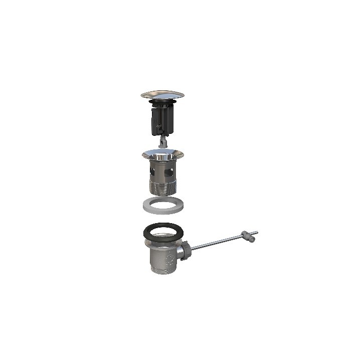 PILETTA PER LAVABO E BIDET KINOKO 63 Tappo Inox D. 63 mm
