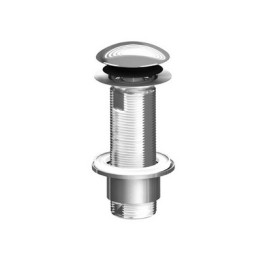 PILETTA PER SIFONI ABS CON TAPPO CLICK-CLACK IN INOX -