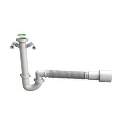 SIFONE FLESSIBILE PER LAVELLO CUCINA FLEXYBON 1"1/2
