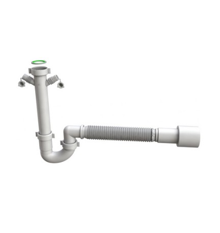 SIFONE FLESSIBILE PER LAVELLO CUCINA FLEXYBON 1"1/2