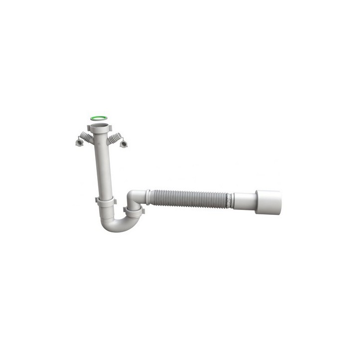 SIFONE FLESSIBILE PER LAVELLO CUCINA FLEXYBON 1"1/2