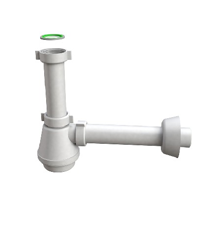 SIFONE PER LAVELLO A "FIASCHETTO" 1"1/4