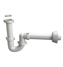 SIFONE PER LAVELLO A TUBO "MAGNUM" Attacco piletta 1"1/2